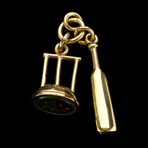 Gold plated cricketing fob